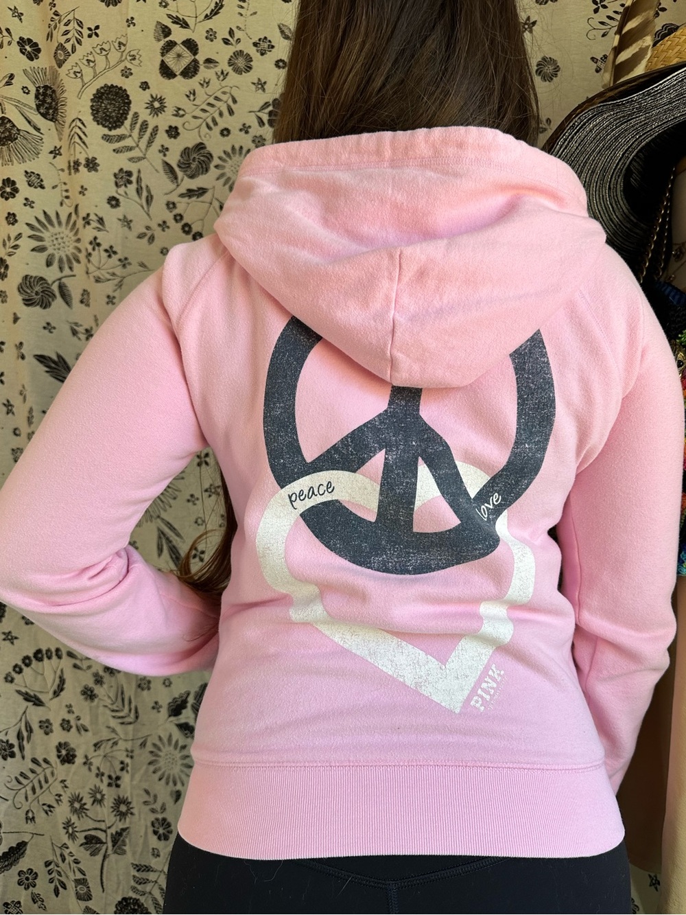 VS PINK • Y2K Peace, Love & Pink Pastel Zip Up Hoodie - Picture 16 of 16